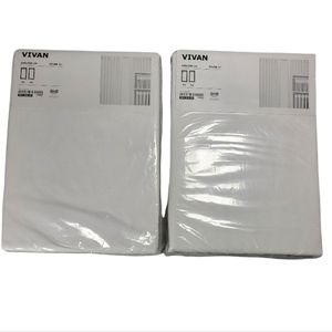 White IKEA Vivan Curtains 57x98.5" (4 Curtains Total) New 00221539 2 sets of 2